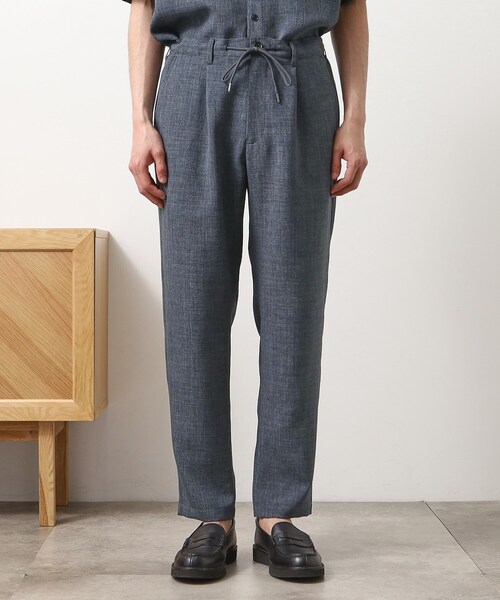THE SHOP TK パンツ リネンライクイージーパンツ「セットアップ可