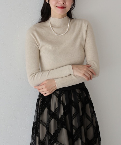 「BLUEEAST」 長袖ニット MEDIUM キャメル レディース_画像5