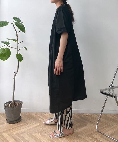 AS KNOW AS（アズノゥアズ） ワンピース ○釦並んで前タックワンピース