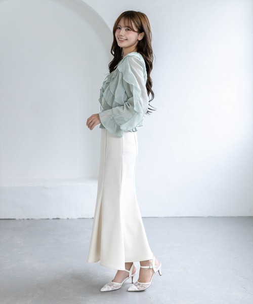 CLEAR BASIC スカート 「低身長対応／サイズ展開あり」ロング丈