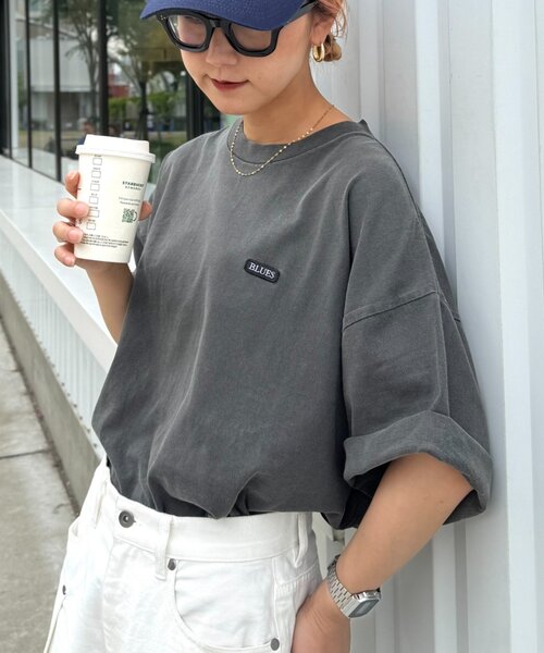 tシャツ 「ユニセックス」オーバーダイボックスロゴステッチTee メンズ レディース | CIAOPANIC TYPY | 01