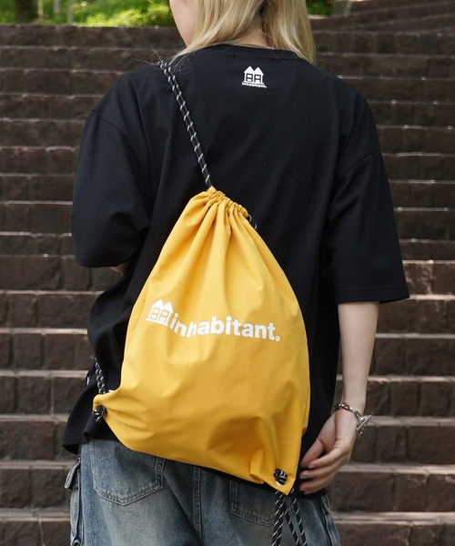 インハビタントバックパック INHABITANT】ワンポイント ブランドロゴプリント ベーシック