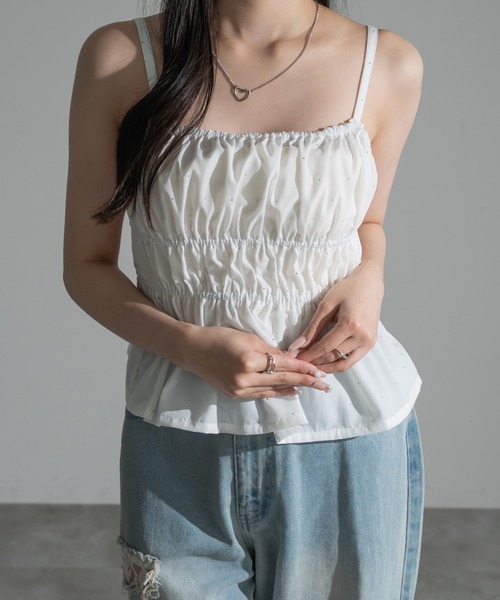 apres jour mignon シャーリングビスチェ「ZOZOTOWN限定アイテム
