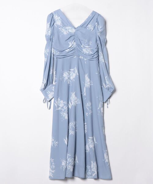 Her lip to 花柄ワンピース M 水色