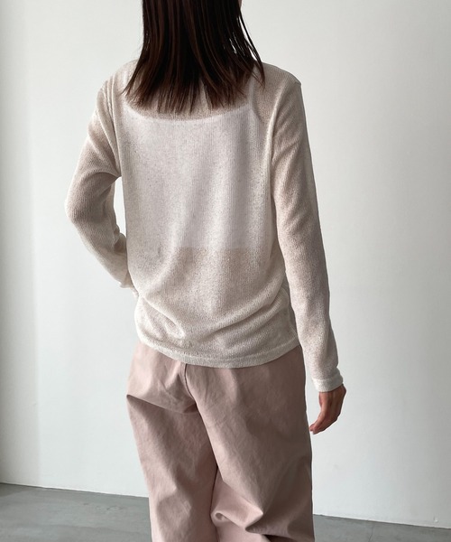 「CANAL JEAN」 「el mar」長袖カットソー ONE SIZE クリーム レディース CANAL JEAN 「CANAL JEAN」 「El mar」長袖カットソー ONE SIZE