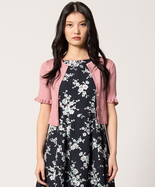 カーディガン HALF SLEEVE AJISAI  半袖カーディガン レディース TOCCA カーディガン HALF SLEEVE AJISAI 半袖カーディガン