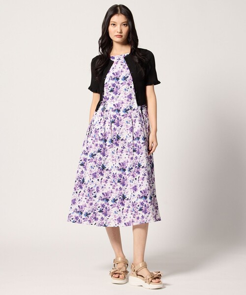 カーディガン HALF SLEEVE AJISAI  半袖カーディガン レディース TOCCA カーディガン HALF SLEEVE AJISAI 半袖カーディガン