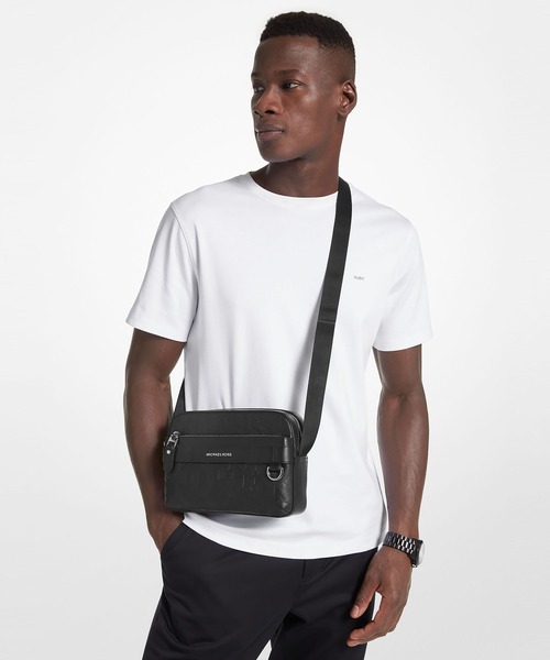 【定価27000円正規品✨️】マイケルコース ショルダーバッグ メンズ黒 MICHAEL KORS 「MICHAEL KORS」 ショルダーバッグ FREE ブラック