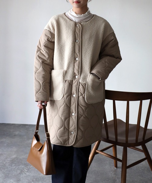 「Riberry」 中綿コート MEDIUM ブラック レディース_画像3