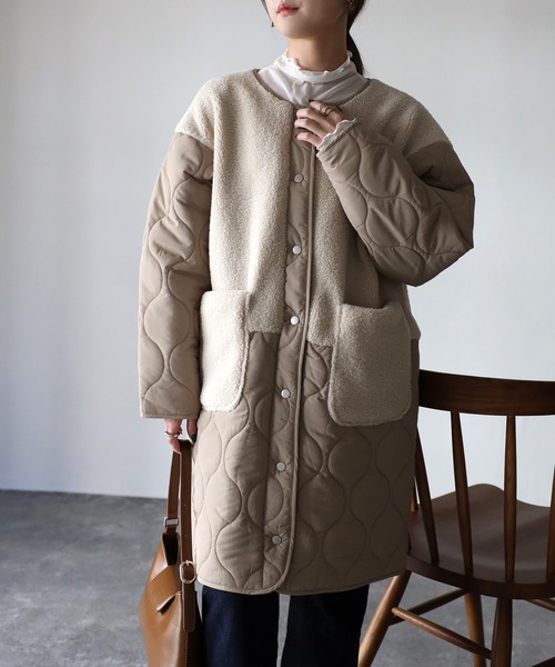 「Riberry」 中綿コート MEDIUM ブラック レディース_画像4