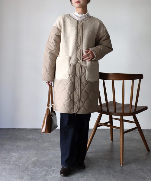 「Riberry」 中綿コート MEDIUM ブラック レディース_画像7