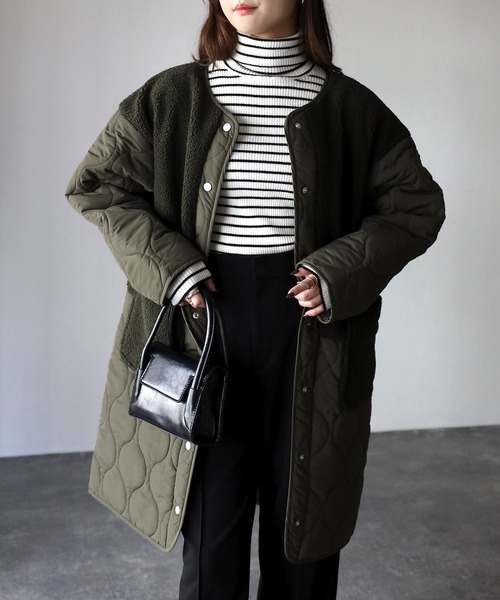 「Riberry」 中綿コート MEDIUM ブラック レディース_画像8