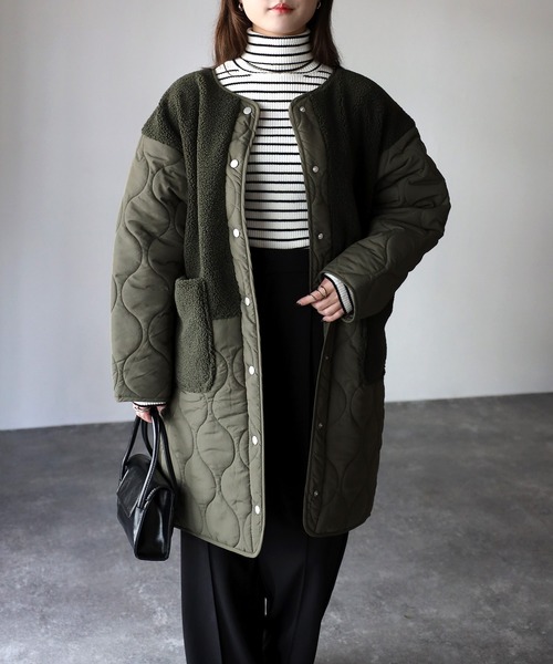 「Riberry」 中綿コート MEDIUM ブラック レディース_画像9