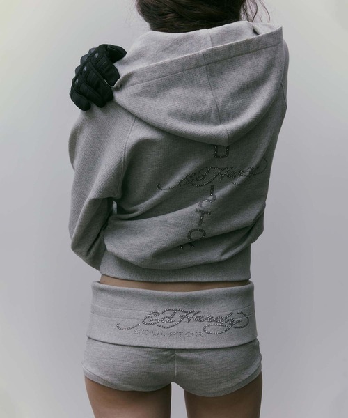 SCULPTOR(スカルプター)ジップパーカー SCULPTOR（スカルプター）の「Flocking Symbol Logo Hoodie Zip