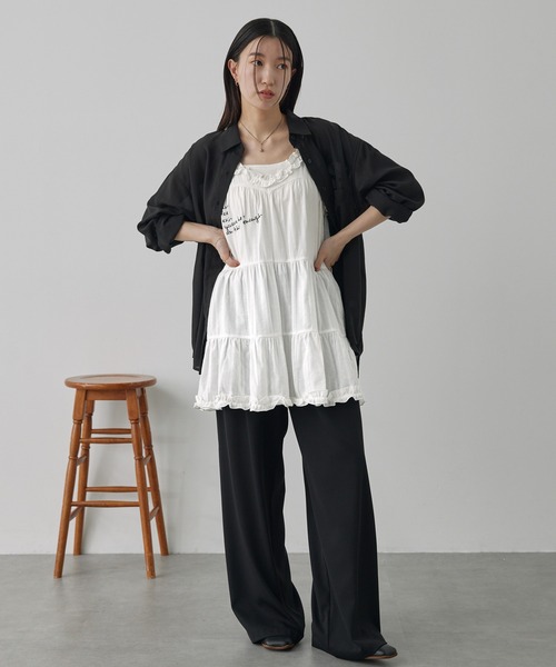 【タグ付き未使用】アンタイトル リネン ワンピース キャミソールドレス 2 ZARA レースキャミソールワンピース 新品未使用タグ付き xs