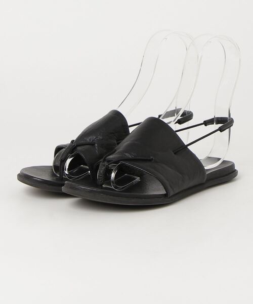 美品⭐︎TODAYFUL 36 黒 ラフィアフラットサンダル TODAYFUL 「TODAYFUL」 フラットサンダル 36 ブラック