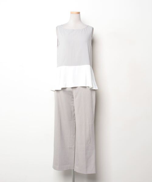 PLST  セットアップ　グレージュMサイズ PLST 「PLST」 セットアップ M グレー レディース : ZOZOTOWN