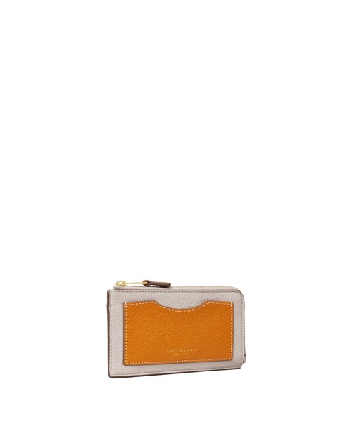 TORY BURCH レザー小物 Tory Burch 144688 Thea Flap Grey Heron With Gold Hardware