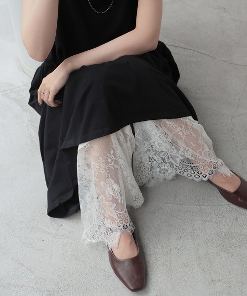 HUG.U（ハグユー） ペチパンツ ワイドパンツ パンツ 重ねて楽しむ 裾