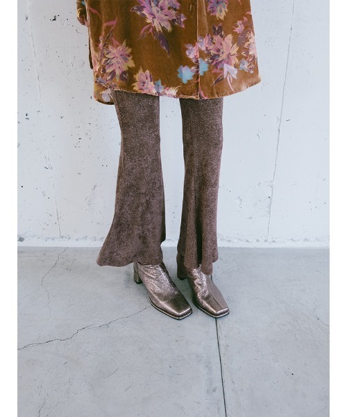 sahara（サハラ） パンツ Glitter Velour Stretch Pants/グリッター