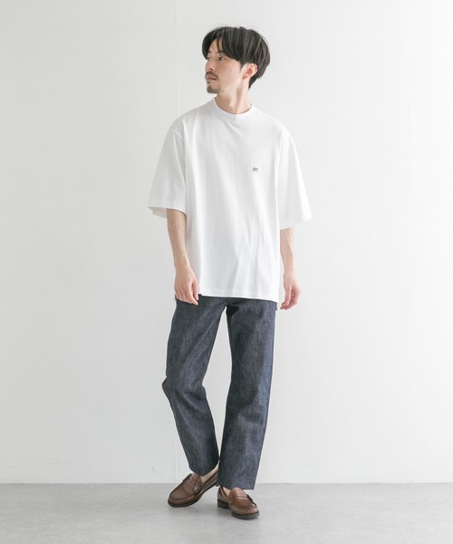 「Scye」 半袖Tシャツ 38 オフホワイト メンズ