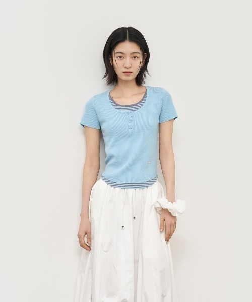 GENERAL IDEA ヘンリーネック tシャツ 半袖 GENERAL IDEA/ジェネラル