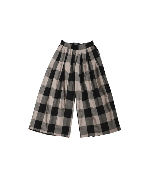 antiqua（アンティカ） パンツ チェック柄ワイドパンツ レディース