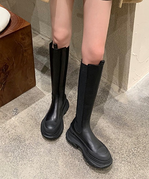 dirt RANGE BOOTS スポーティ　レザー　ロングブーツ Range Boots – DIRT