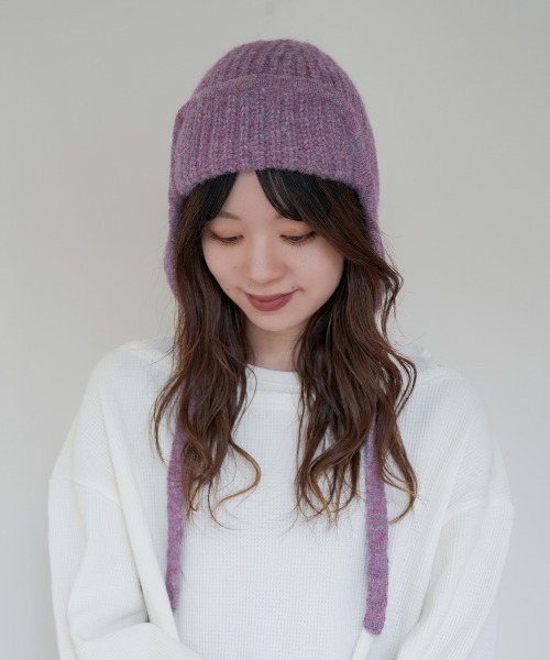 polcadot（ポルカドット） ニット帽 ニットキャップ HEATHER FLIGHT