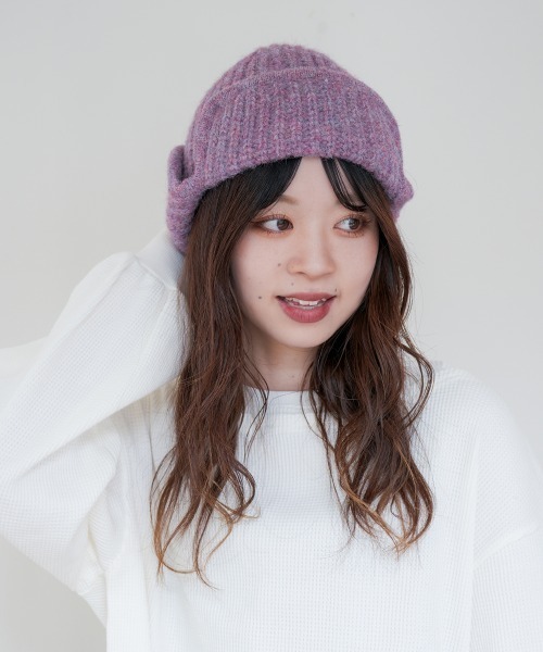 polcadot（ポルカドット） ニット帽 ニットキャップ HEATHER FLIGHT
