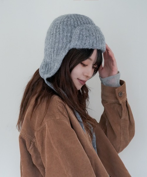 polcadot（ポルカドット） ニット帽 ニットキャップ HEATHER FLIGHT