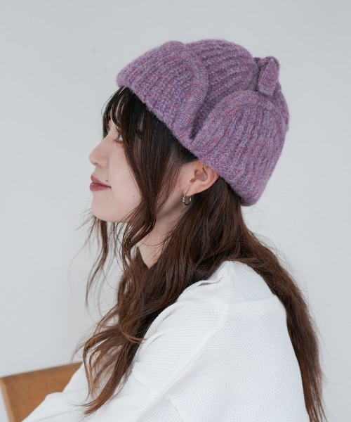 polcadot（ポルカドット） ニット帽 ニットキャップ HEATHER FLIGHT