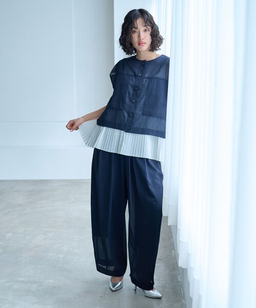 「CAST:」 ノースリーブトップス M ホワイト レディース_画像3