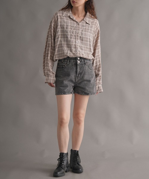 WORKS ジーンズ デニム デニムパンツ デニムショートパンツ レディース