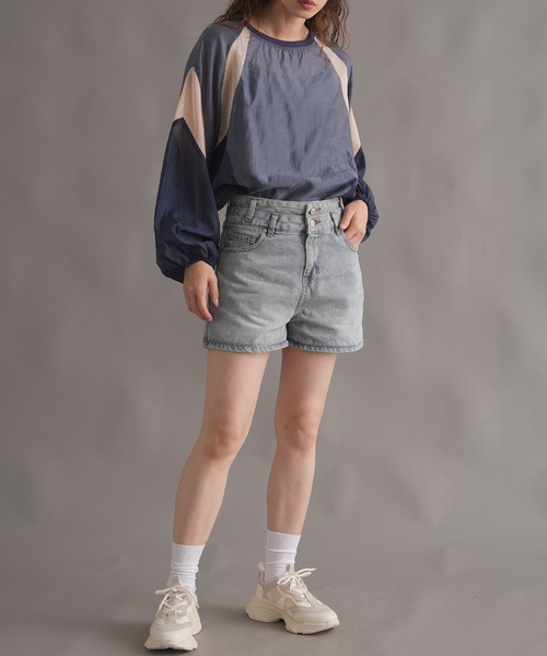 WORKS ジーンズ デニム デニムパンツ デニムショートパンツ レディース