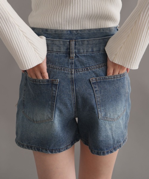 WORKS ジーンズ デニム デニムパンツ デニムショートパンツ レディース