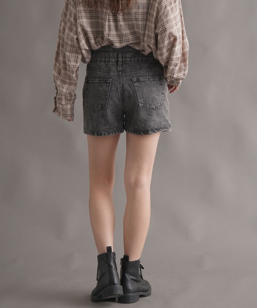 WORKS ジーンズ デニム デニムパンツ デニムショートパンツ レディース