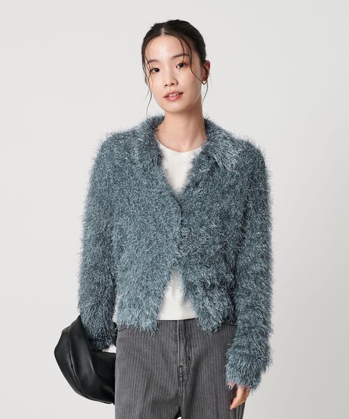 BEAUTY＆YOUTH UNITED ARROWS カーディガン ポリエステル シャギー