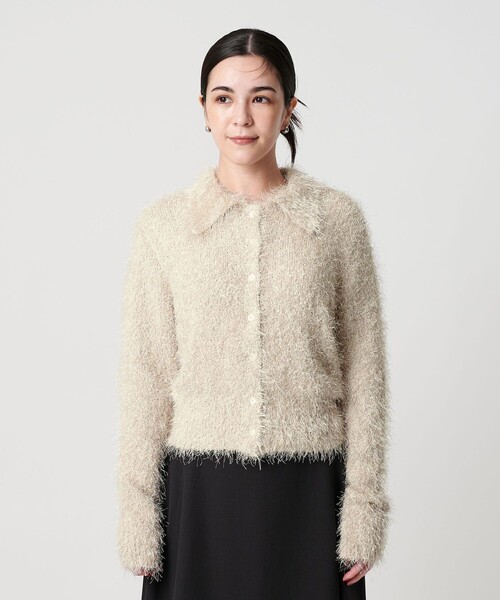美品　UNITED ARROWS ユナイテッドアローズ　シャギーカーディガン BEAUTY＆YOUTH UNITED ARROWS カーディガン ポリエステル シャギー
