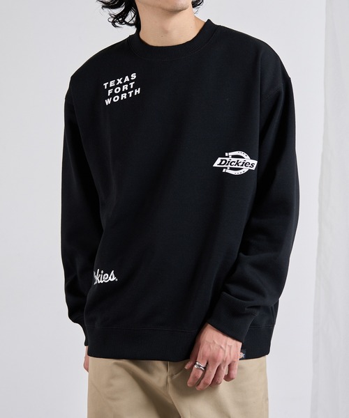 【新品•未使用】 ノベルティブラック ロゴ スウェット タグ付き Dickies（ディッキーズ） トレーナー スウェット 「Dickies」「別注
