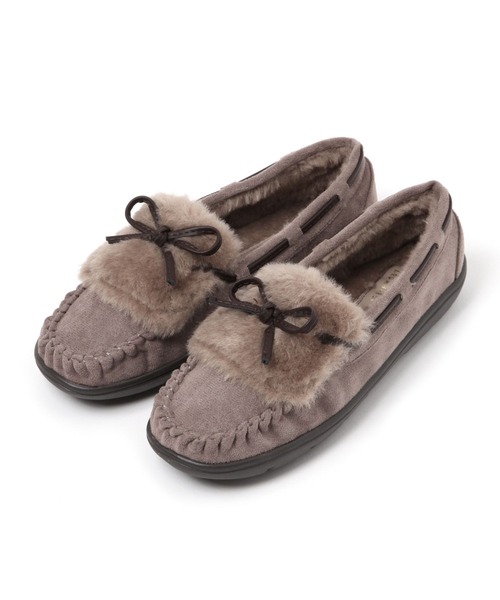 黒 スエード モカシン 編みひも付き 黒 スエード モカシン 編みひも付き ZOZOTOWN Yahoo!店 - モカシン