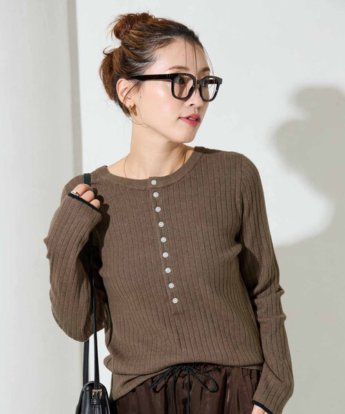 MaxMara ボタン付きリブニットセーター Max Mara（マックスマーラ） MAX MARA MM セーター JOICE ジョイス