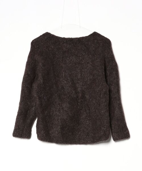 週末価格！noble ファーニットVネックプルオーバー ブラウン ○ファーニットVネックプルオーバー | ノーブル(Noble) | マルイウェブ