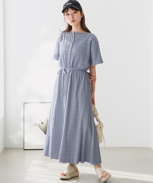 「Kastane」 半袖ワンピース 0 アイボリー レディース_画像9