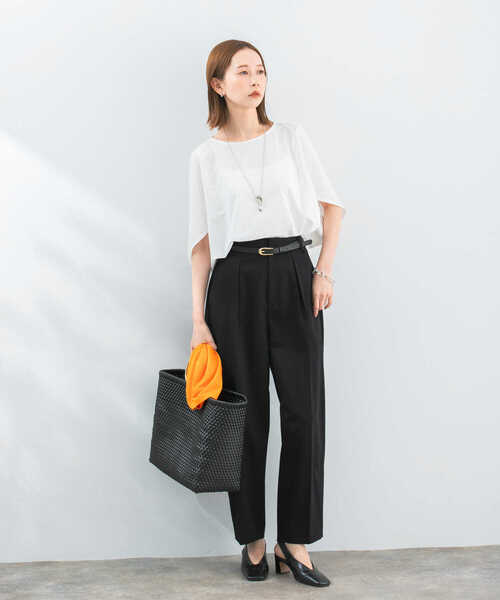 「URBAN RESEARCH ROSSO」 ノースリーブブラウス FREE ネイビー レディース_画像7