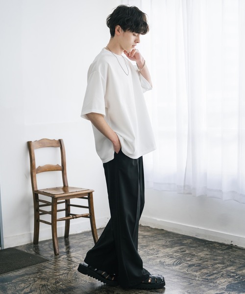 Rocky Monroe（ロッキーモンロー） 7分袖Tシャツ L ホワイト メンズ