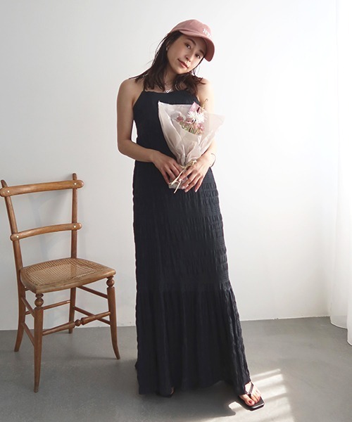 「CREDONA」 キャミソールワンピース FREE アイボリー レディース_画像2