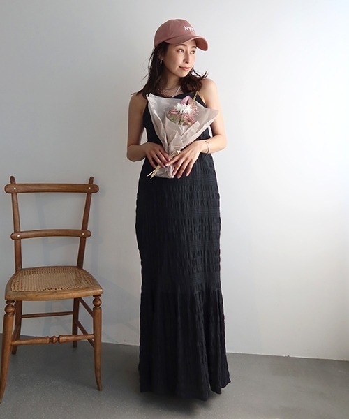 「CREDONA」 キャミソールワンピース FREE アイボリー レディース_画像3