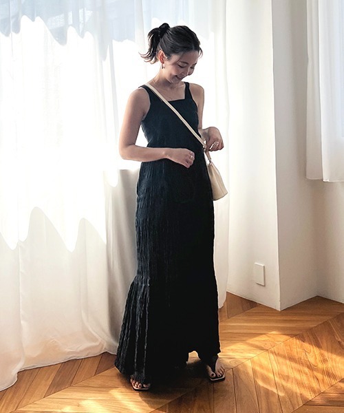 「CREDONA」 キャミソールワンピース FREE アイボリー レディース_画像9