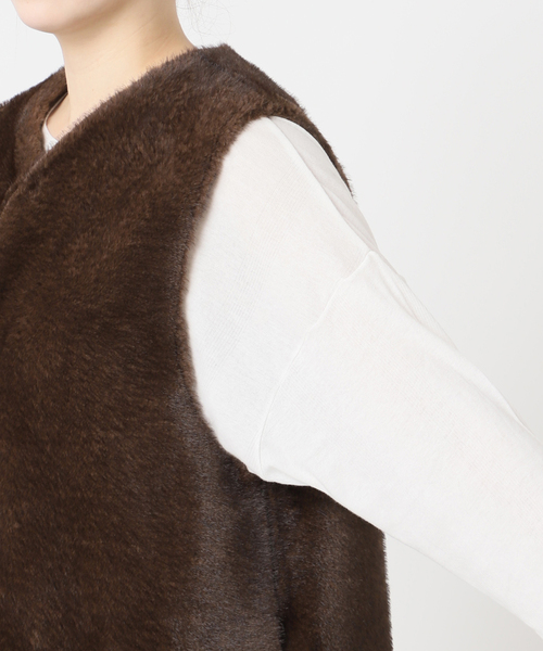 JOURNAL STANDARD relumeスタンドカラーファーベスト スタンドカラーファーベスト（ベスト）｜JOURNAL STANDARD relume